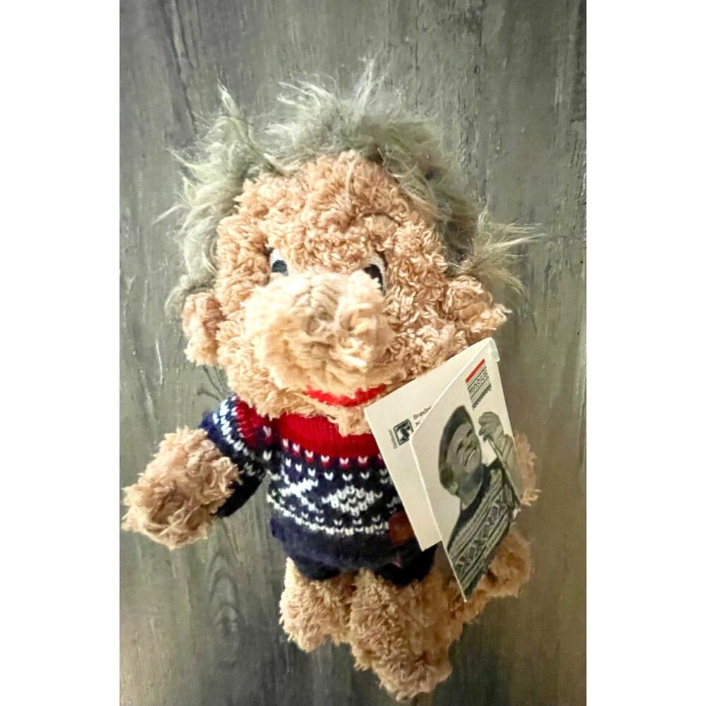 Norwegian Marius Pattern Monkey Plush Flåm Norway Souvenir 17”